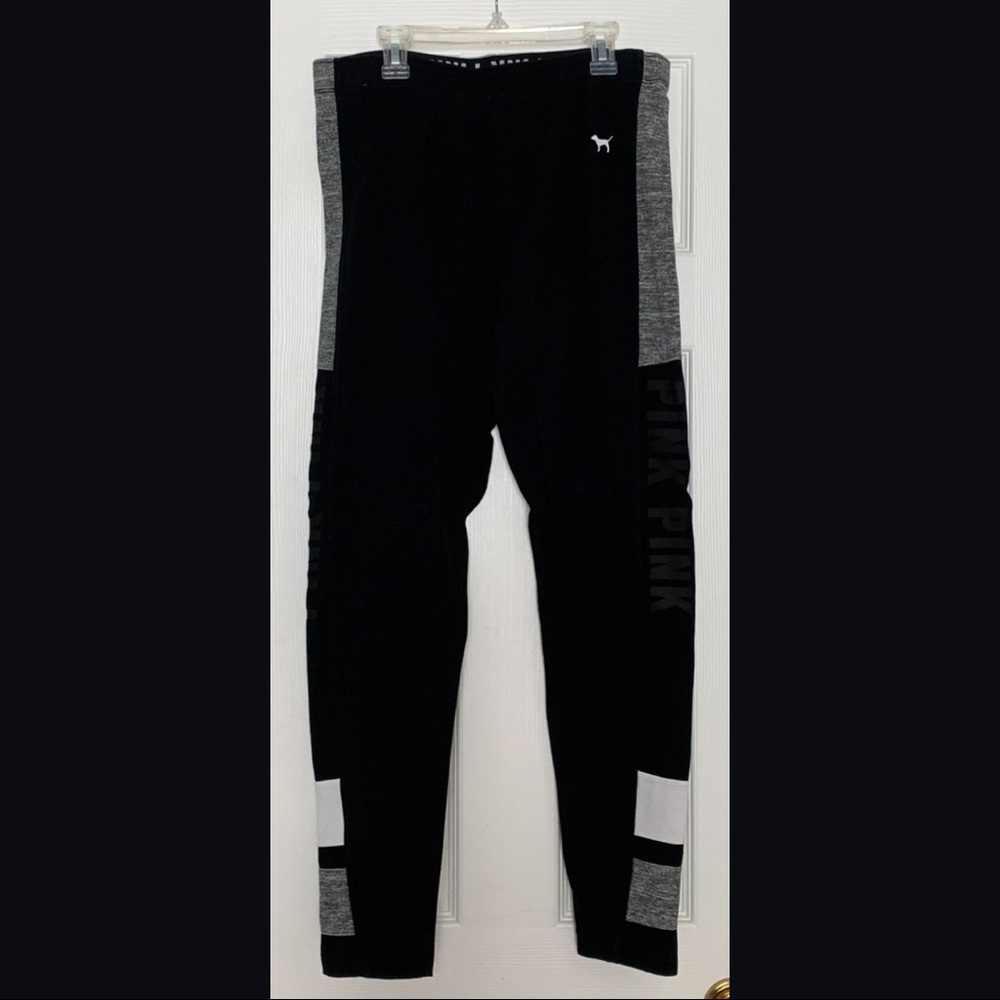 PINK Black, Grey & White Yoga Pant Leggings